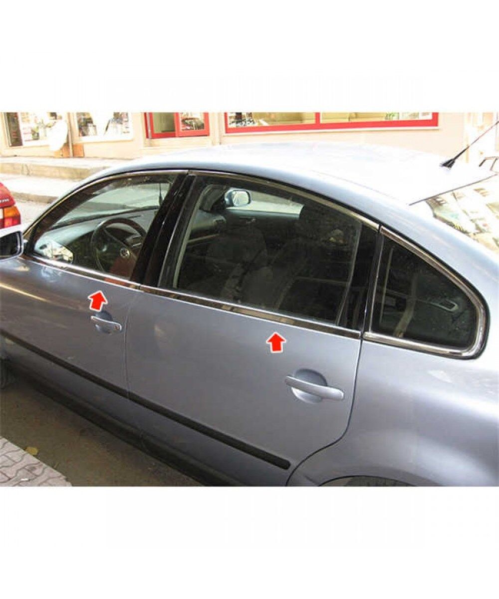 CAM ÇITASI KROMU VOLKSWAGEN PASSAT B3 1996-2004 6 PARÇA KOD:K0016