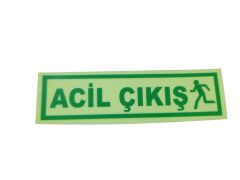 ÇIKARTMA ACİL ÇIKIŞ YAZI KOD:ACY