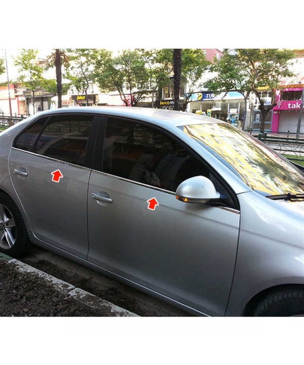 CAM ÇITASI KROMU VOLKSWAGEN JETTA 2005-2013 4 PARÇA KOD:K00188