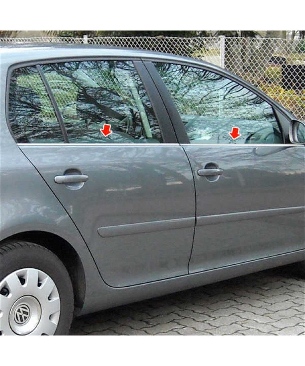 CAM ÇITASI KROMU VOLKSWAGEN GOLF 5 4 PARÇA KOD:K00189