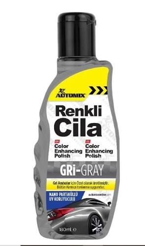GRİ RENKLİ CİLA 180 ML AUTOMİX KOD:44845