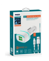 ÇAKMAK ŞARJ SOKETİ PD ÇİFT USB KABLOLU  TYPE C 30W KOD:1387-97