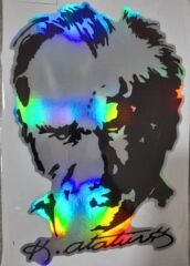 HOLAGRAM ATATÜRK RESİM İMZA  16X26 KOD:1233