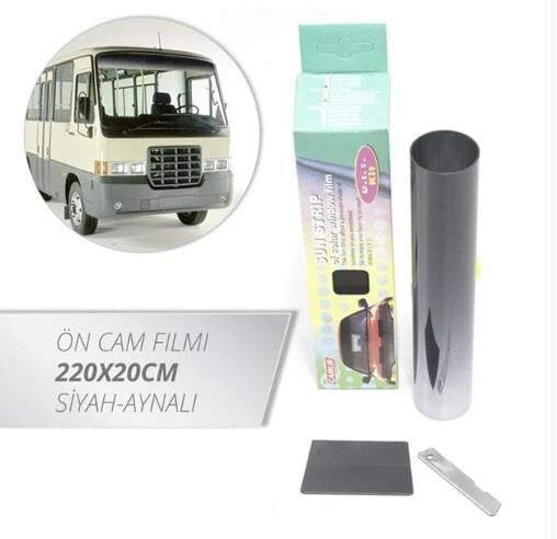 ÖN CAM FİLMİ 220X20CM SİYAH-AYNALI CARUB 1201001