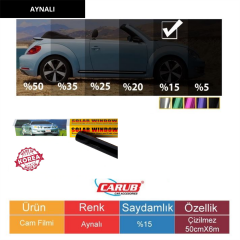 CAM FİLMİ 50CMX6M ÇİZİLMEZ AYNALI KOD:1204401