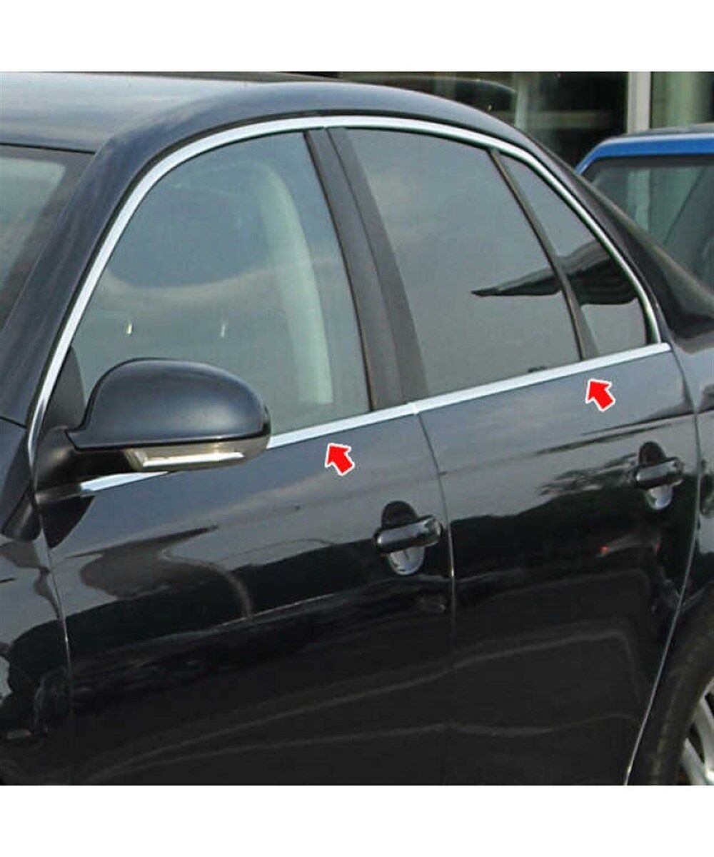 CAM ÇITASI KROMU VOLKSWAGEN BORA 4 PARÇA KOD:K00192