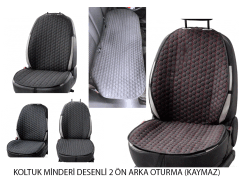 KOLTUK MİNDERİ DESENLİ 2 ÖN ARKA OTURMA (KAYMAZ) 200112