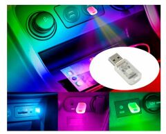 USB LED LAMBA ARAÇ İÇİ AYDINLATMA RENKLİ DİSKO KOD:L002