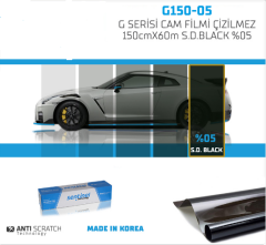 CAM FİLMİ ÇİZİLMEZ 150CMX60M S.B.BLACK  SENTİNEL KOD:G150-05