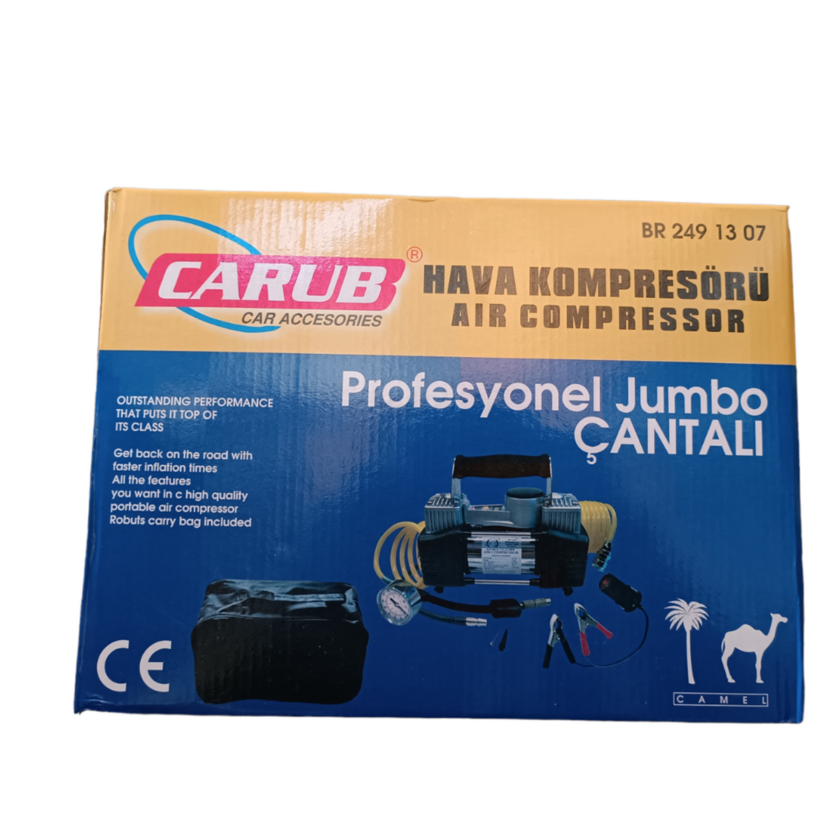 HAVA KOMPRESÖRÜ METAL ÇİFT PİSTON PROFESYONEL JUMBO ÇANTALI KOD:2491307