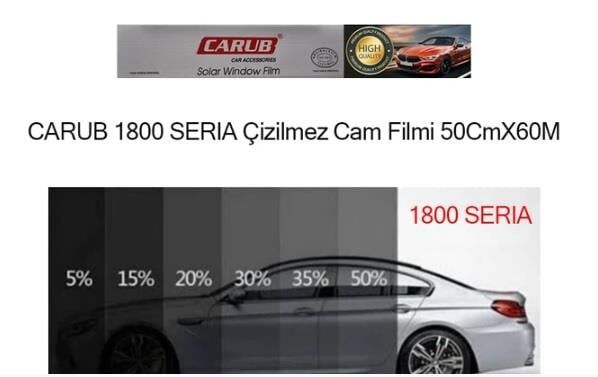 CAM FİLMİ SERİA ÇİZİLMEZ 50CMX60M SUPER DARK BLACK KOD:1236340