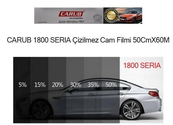 CAM FİLMİ SERİA ÇİZİLMEZ 50CMX60M  DARK BLACK KOD:1236341