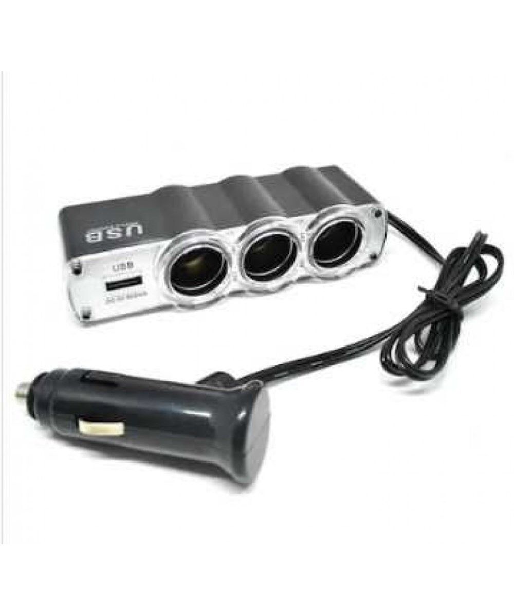 ÇAKMAK ÇOĞALTICI 24V 3LÜ+USB GİRİŞİ KOD:1702003