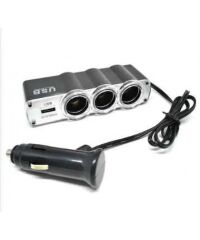 ÇAKMAK ÇOĞALTICI 24V 3LÜ+USB GİRİŞİ KOD:1702003