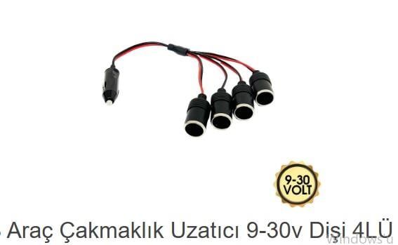 ARAÇ ÇAKMAKLIK UZATICI 9-30V DİŞİ 4 LÜ KOD:1700816