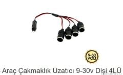 ARAÇ ÇAKMAKLIK UZATICI 9-30V DİŞİ 4 LÜ KOD:1700816