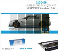CAM FİLMİ ÇİZİLMEZ 100CMX60M S.D.BLACK SENTİNEL KOD:G100-05