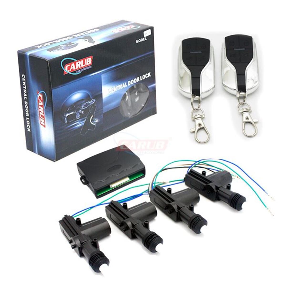 MERKEZİ KİLİT 12V UZAKTAN KUMANDALI TAM SET KOD:4600465