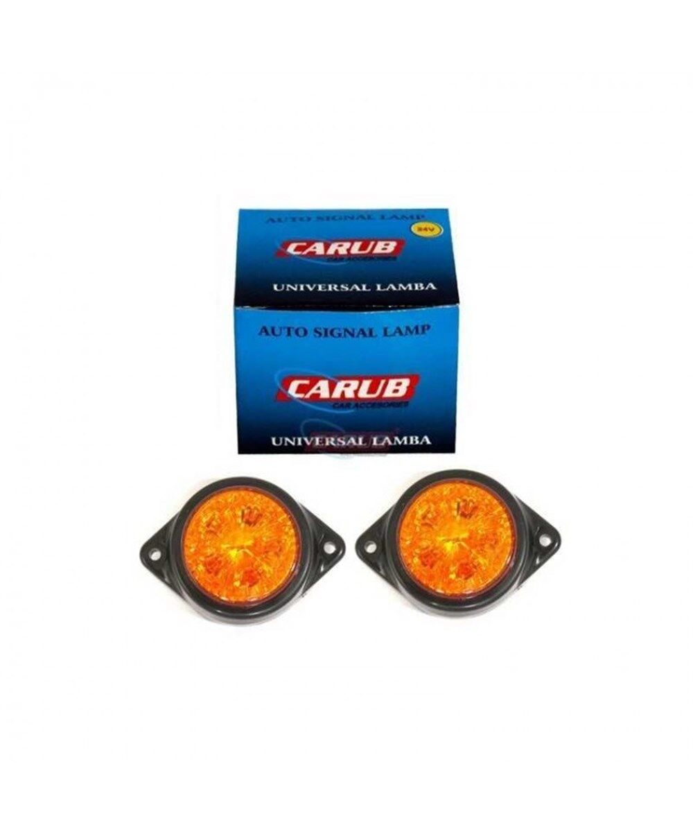 UNİVERSAL LAMBA LEDLİ 24V YUVARLAK SARI TAKIM KOD:4303851