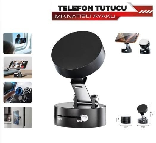 TELEFON TUTUCU MIKNATISLI AYARLI SİYAH KOD:5901090