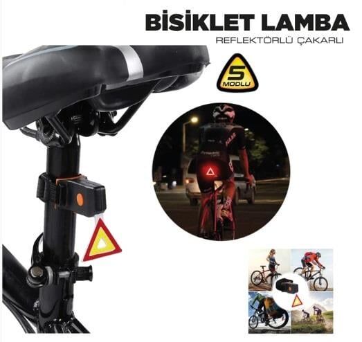 BİSİKLET LAMBA REFLEKTÖRLÜ ÇAKARLI KOD:4456019