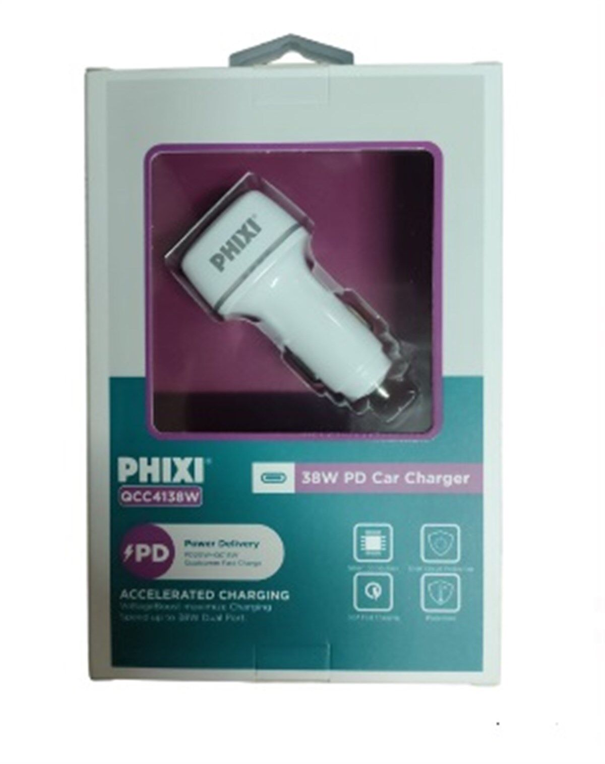 ÇAKMAK SOKETİ ÇİFT USB GİRİŞLİ BEYAZ PHİXİ KOD:1387-94