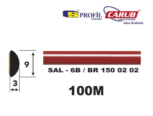 ÇITA SAL 6B *9MMX100MT* KIRMIZI SAL6B