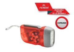 EL FENERİ RÜZGARLI PİLSİZ ELLE BASMALI  4456027