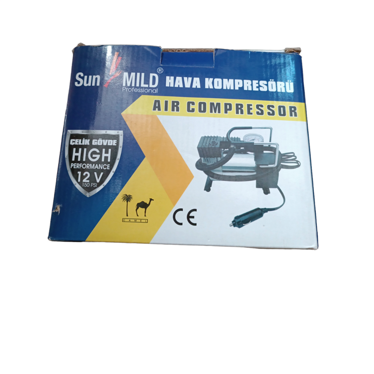 HAVA KOMPRESÖRÜ 12V METAL GÖVDE 150 PSI KOD:2491050
