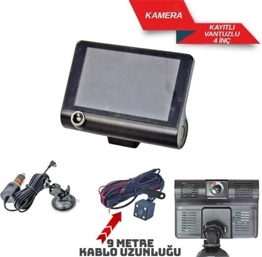 KAMERA KAYITLI VANTUZLU 4'' İÇ DIŞ GERİ 9MT KOD:0015802