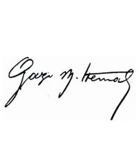 MUSTAFA KEMAL ATATÜRK GAZİ İMZASI SİYAH 25X5CM KOD:800901061