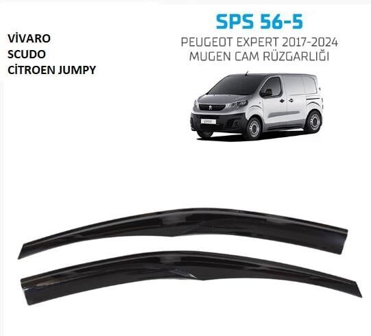 PEUGEOT EXPERT( VİVARO - CİTROEN JUMPY - SUCUDO -TOYOTA CİTY VERSO ) 2017-2024 MUGEN CAM RÜZGARLIĞI 2 PARÇA  SPS56-5
