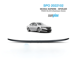 BAGAJ ÇITASI SPOİLER SKODA SUPER B 2015-2019 PİANO BLACK KOD:2022102