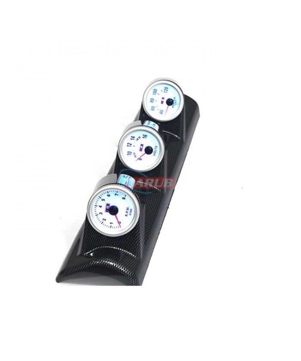 TAKOMETRE 3LÜ YAN DİREK CARBON KOD:4664004