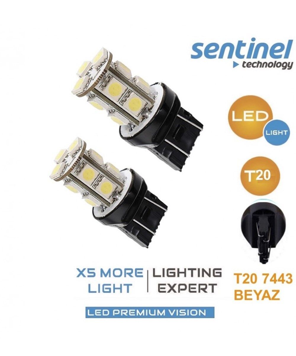 T20 COB LED TEKNOLOJİSİ 13 LED BEYAZ 12V TAKIM KOD:T2013W