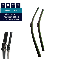 SİLECEK ÖN DUCATO BOXER JUMPER 2006 VE SONRASI 26''+22'' 2'Lİ TAKIM KOD:95-106