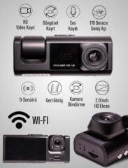 3 KAMERALI WİFİLİ KAYIT KAMERASI VR09