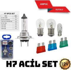 AMPUL 12 V H7 ACİL SET KOD:0405706