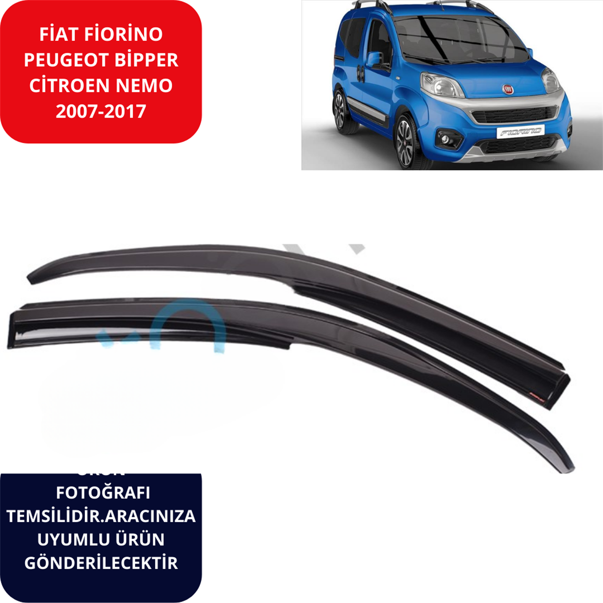 CAM RÜZGARLIK 2'Lİ FİORİNO BİPPER NEMO KOD:SPS12