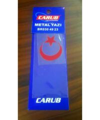 ARMA KROM LAZER KESİM AY YILDIZ KIRMIZI 5CMX4CMKOD: 0304922