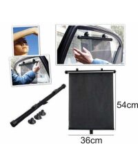 PERDE GÜNEŞLİK YAN CAM MAKARALI SİYAH 2Lİ 36CMX54CM KOD:4955702