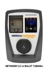 Elektromarketim SMART EMEV 22kW 3 Faz 32A Tip 2 Soketli Elektrikli Araç Şarj İstasyonu