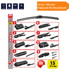 APARATLI ÖN MUZ SİLECEK 15 İNÇ/375 MM KOD:1353352