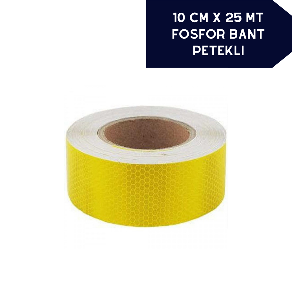 FOSFOR BANT PETEKLİ 10CMX25M SARI KOD:2407601