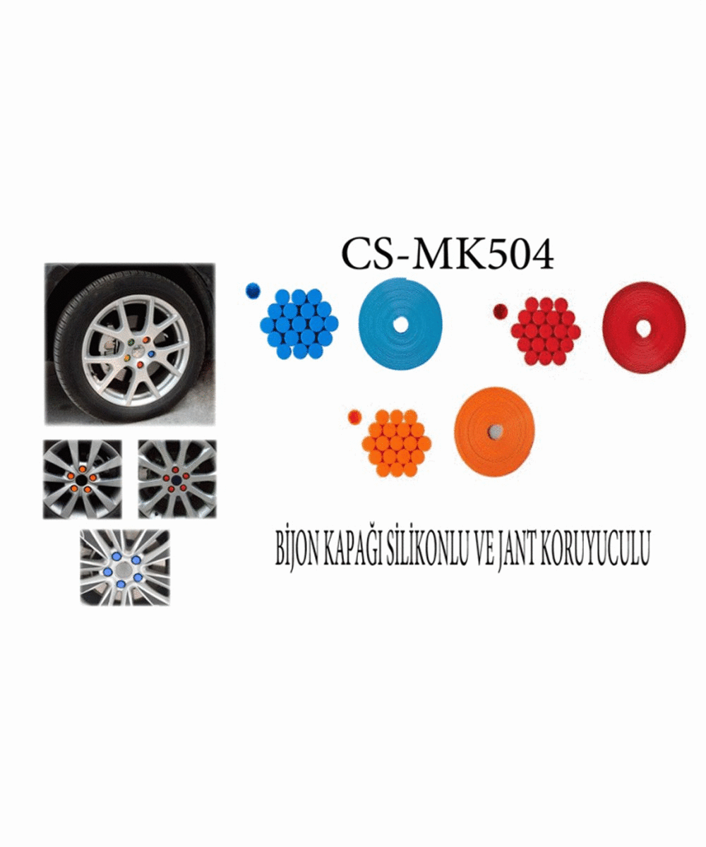 SİLİKONLU BİJON KAPAĞI VE JANT KORUYUCU KOD:CS-MK504