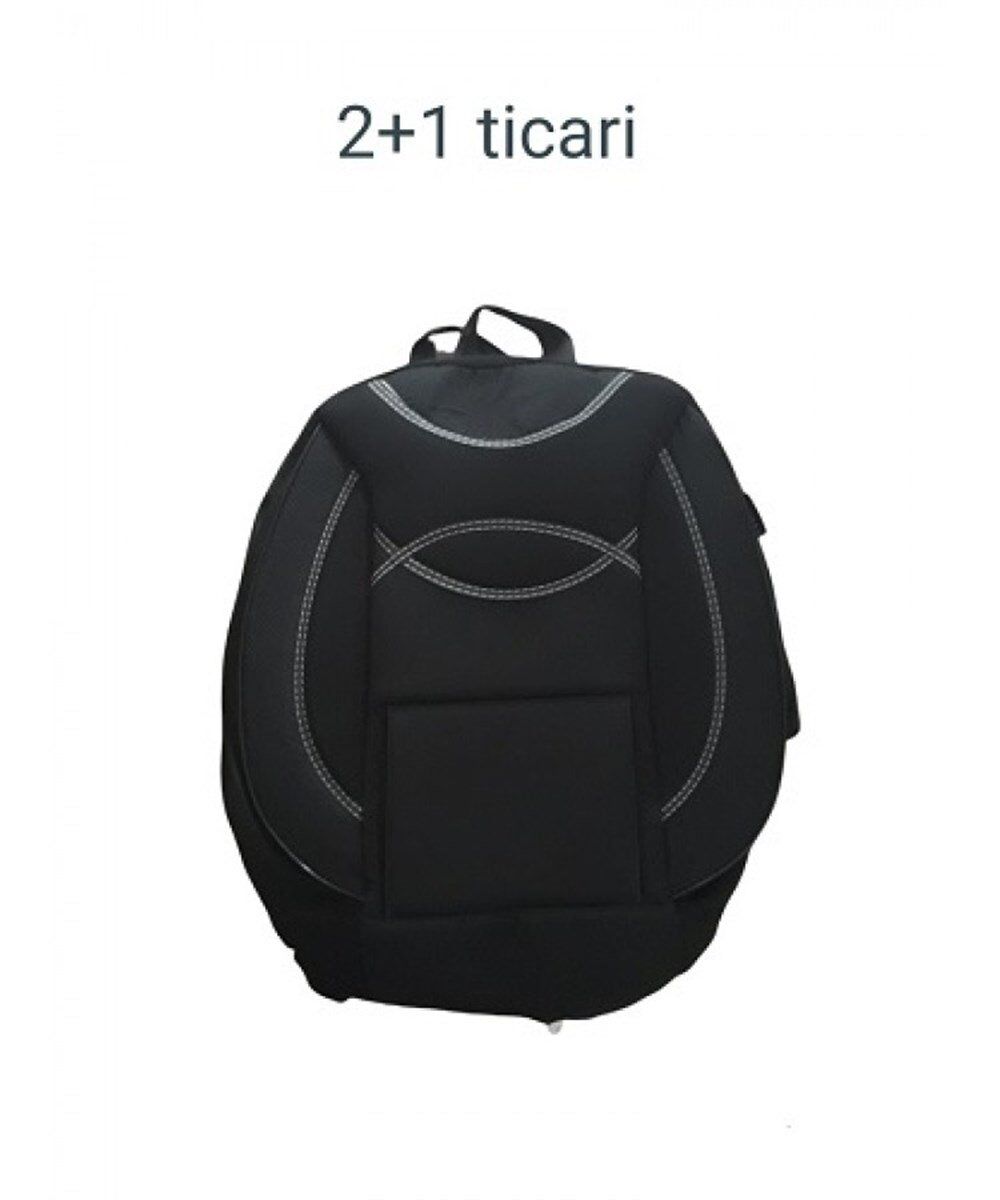 KOLTUK KILIFI 2+1 TİCARİ GRUP SİYAH ORTOPEDİK KOD:61