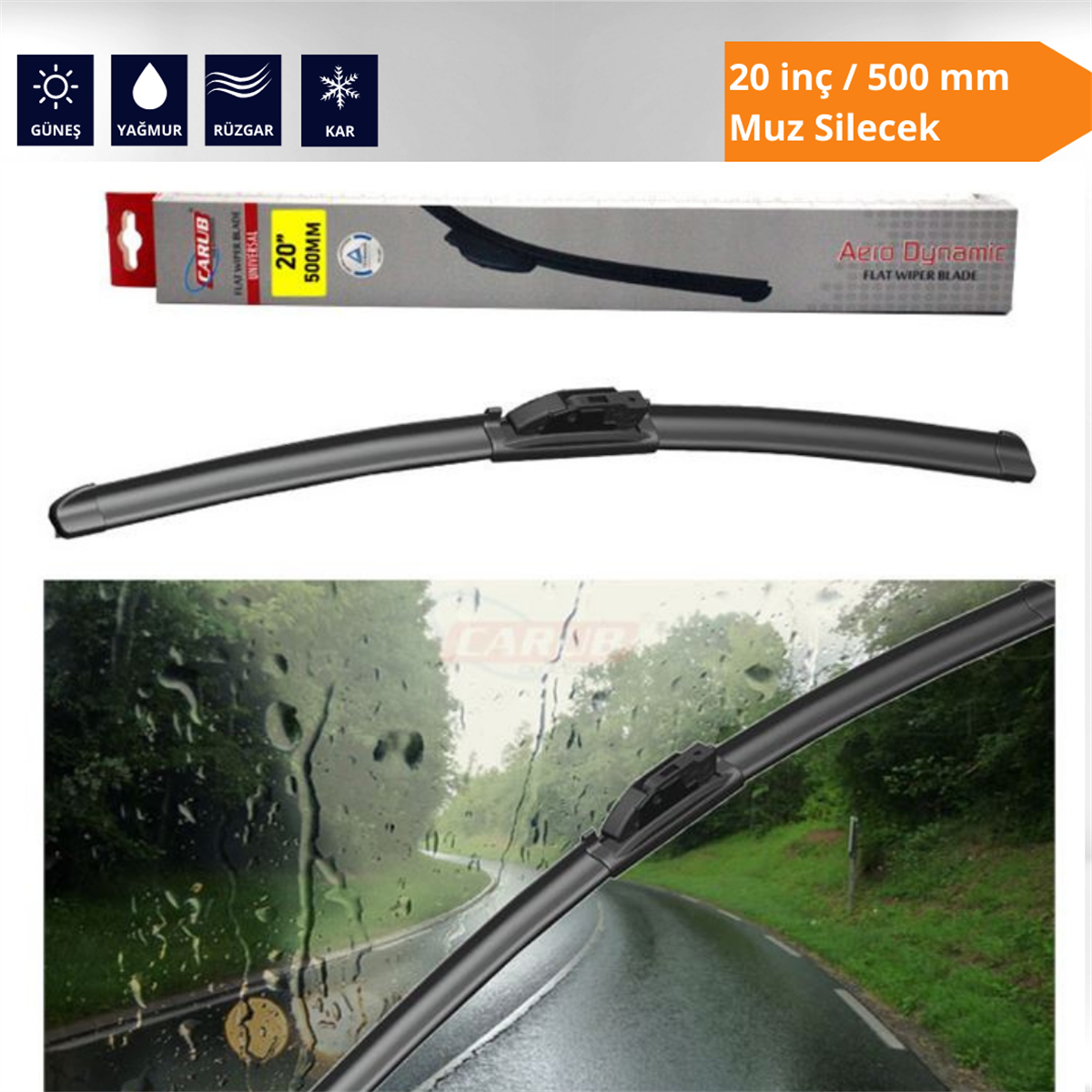 MUZ SİLECEK 20 İNÇ/500 MM KOD:1353120