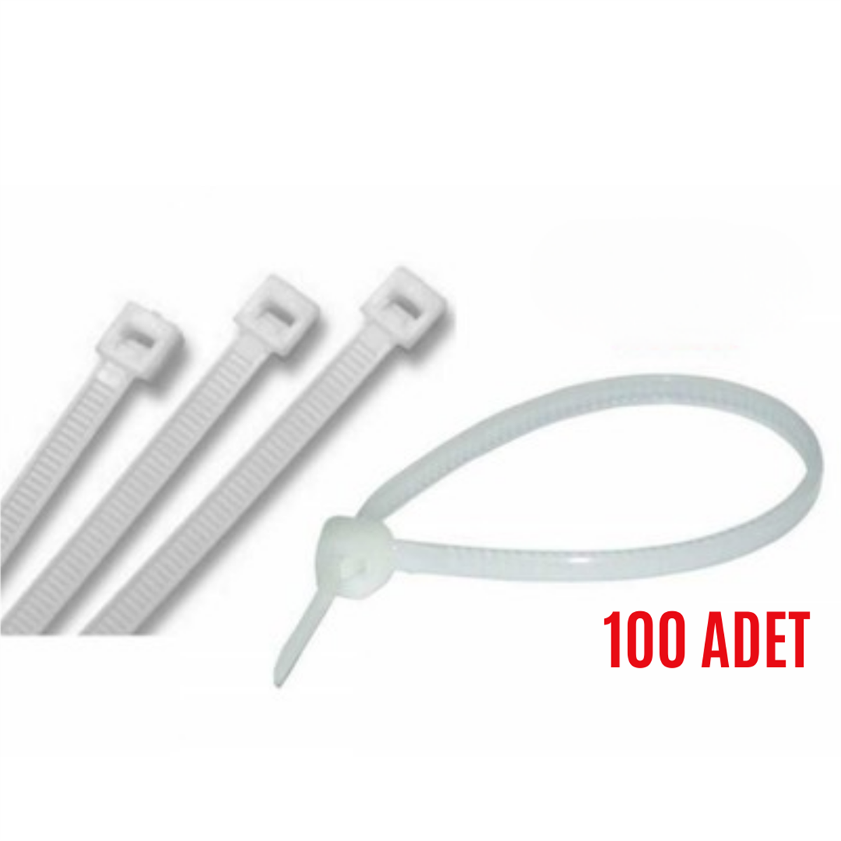 CIRT KELEPÇE BEYAZ 4.8X380MM (100 ADET) KOD:C4-1