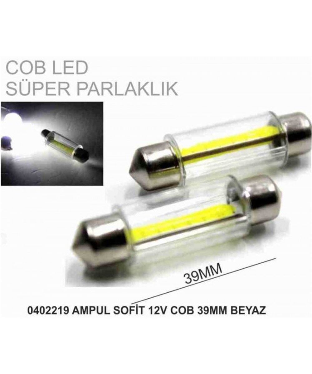 SOFİT AMPUL COB LED TEKNOLOJİSİ 12V 39MM BEYAZ TAKIM KOD:0402219