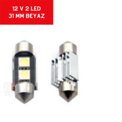 SOFİT AMPUL 12V 3W 2 LEDLİ 31MM BEYAZ CANBUS TAKIM KOD:0402211